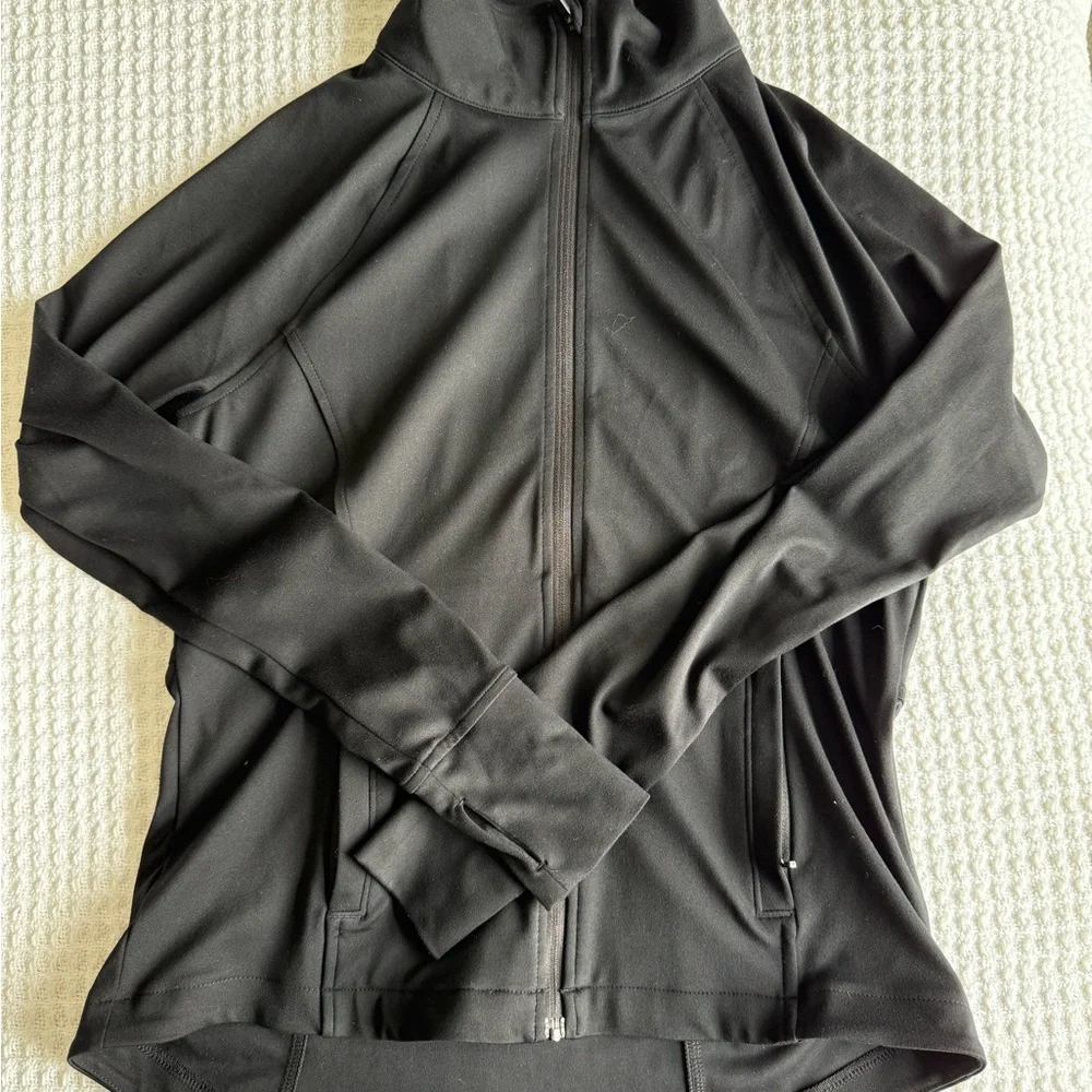 Loft Lou and Gray Black athletic zip up jacket size small - Picture 1 of 5